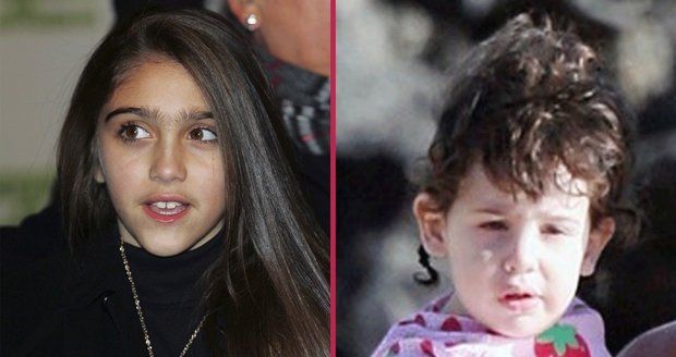 Dcera zpěvačky Madonny Lourdes Leon (vlevo) vypadá spíš jak dítě vlkodlaka. Dcera herce Adama Sandlera Sadie (vpravo) zase jako malý mimozemšťan.