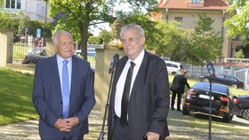 Miloš Zeman na oslavě narozenin Václava Klause