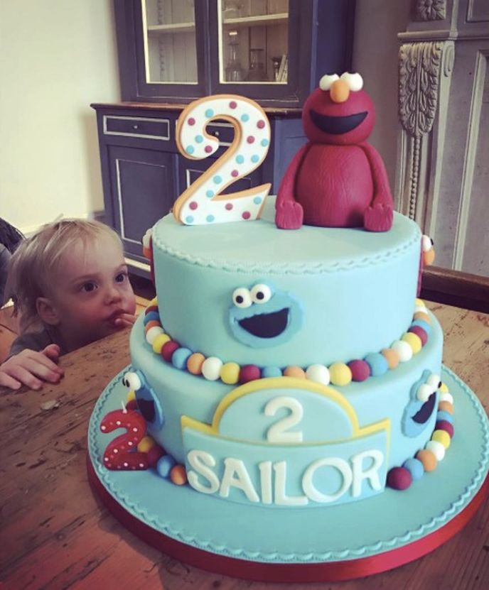 Její syn Sailor slavil druhé narozeniny