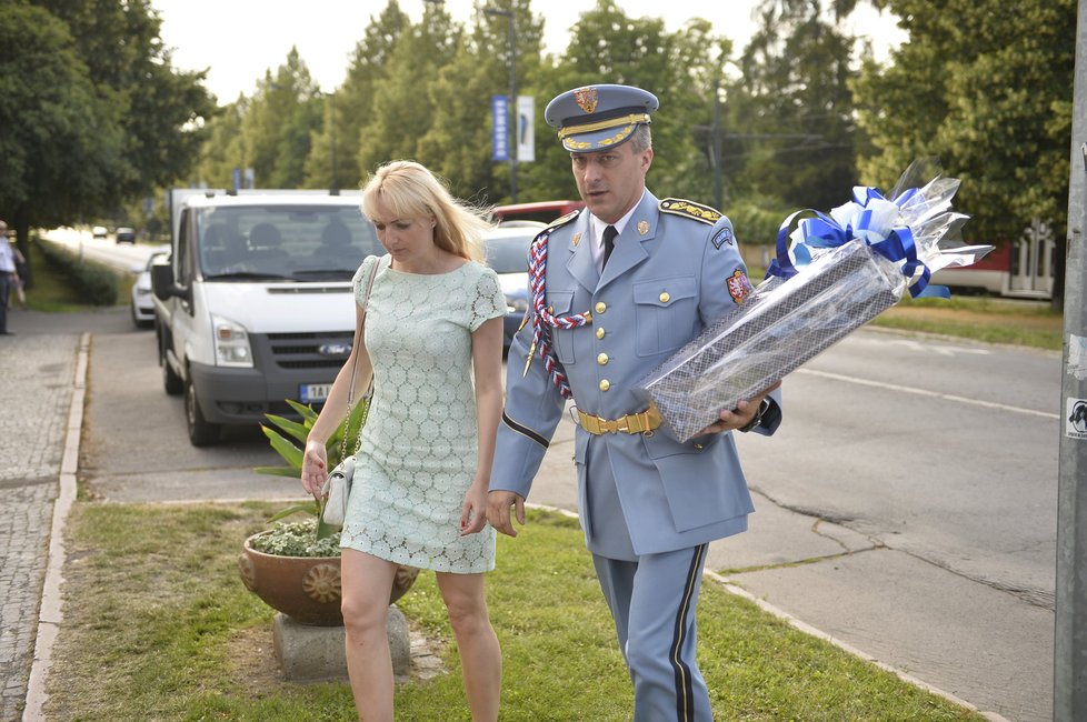 Velitel Hradní stráže podplukovník Petr Prskavec