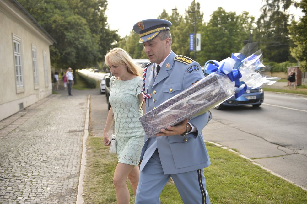 Velitel Hradní stráže podplukovník Petr Prskavec