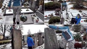 Trojice dětí zhanobila hřbitov v Oslavanech: Školáci skákali a kleli na hrobech předků!