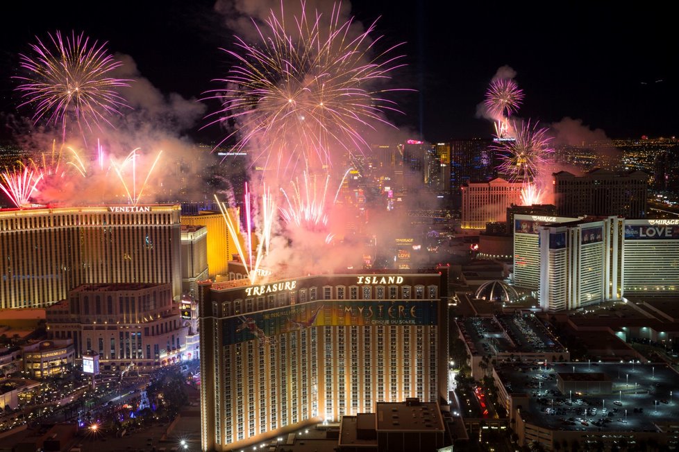 Novoroční oslavy v Las Vegas