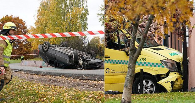 Ozbrojený muž ukradl sanitku, najížděl do lidí a zranil i děti. V Oslu řádila i žena