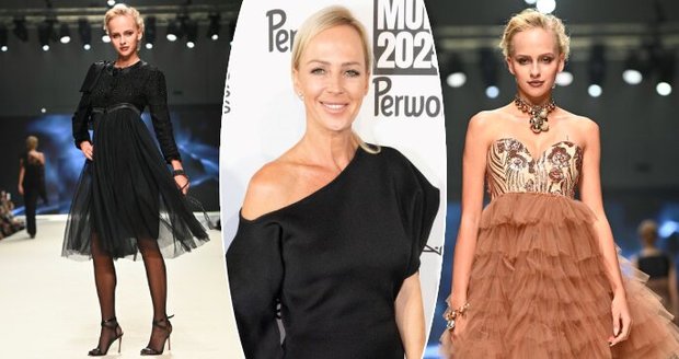 Salma Hajek Belohorcová zazářila na přehlídce Osmany Laffityho