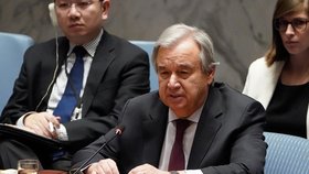 Generální tajemník OSN António Guterres.