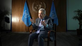 Generální tajemník OSN António Guterres (22. 1. 2022)
