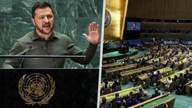 Zelenskyj v Radě bezpečnosti OSN mluvil o potřebě změn. Lavrov odešel, pak vytáhl „nacisty“