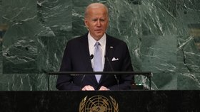 Americký prezident Joe Biden má projev na Valném shromáždění OSN (21. 9. 2022).