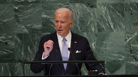 Americký prezident Joe Biden má projev na Valném shromáždění OSN (21. 9. 2022).