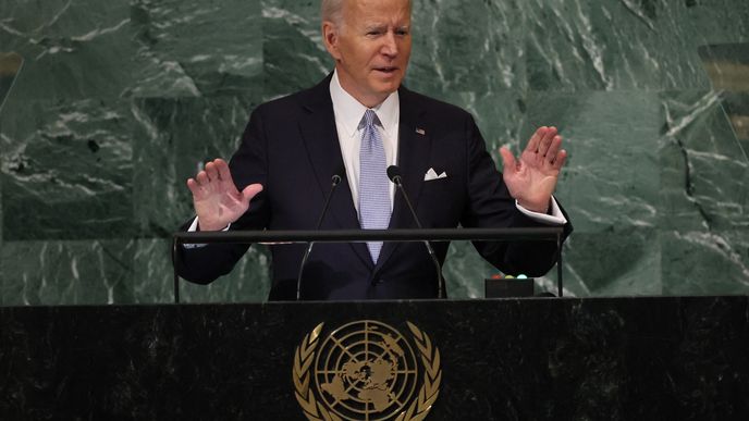 Americký prezident Joe Biden má projev na Valném shromáždění OSN (21. 9. 2022)