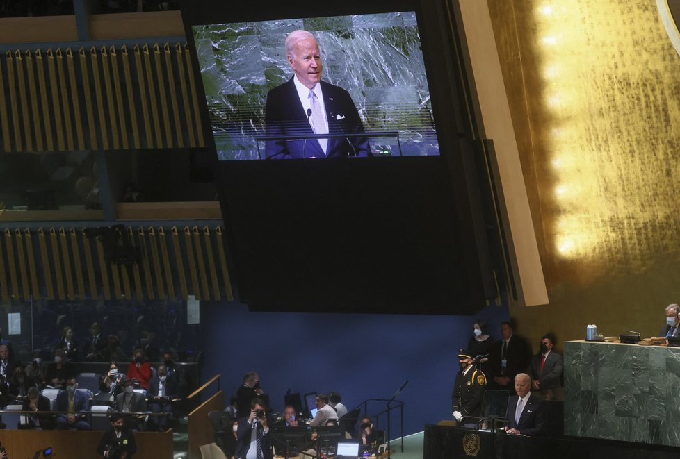 Americký prezident Joe Biden má projev na Valném shromáždění OSN (21. 9. 2022).