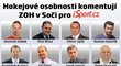 ŽIVĚ: Hokejové osobnosti na iSport.cz okomentují utkání českého týmu