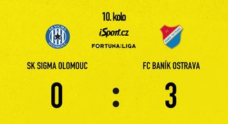 SESTŘIH: Olomouc - Baník 0:3. Ostrava vyhrála venku i díky chybám Macíka