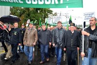 Demonstrace zastavila život v Ostravě: Tisíce nespokojených horníků vyrazily do ulic