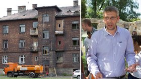 Majitel dostal od soudu za nevystěhování obyvatel z ghetta pokutu 30 tisíc korun