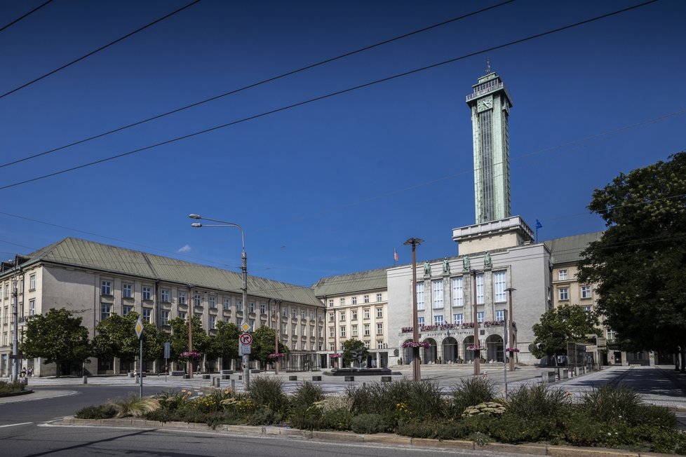 Nová radnice, symbol Ostravy, sídlo současného magistrátu.