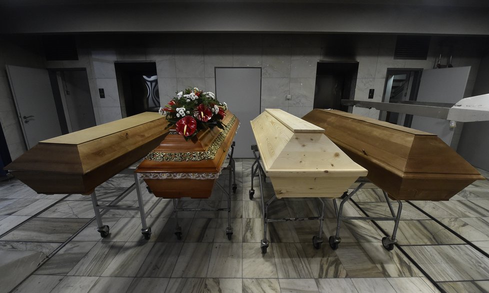 Krematorium v Ostravě (6. 1. 2021)