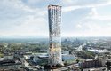 Tvar mrakodrapu Ostrava Tower připomíná přesýpací hodiny