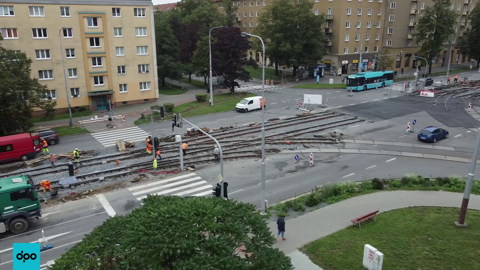 Na zmodernizovanou trať v Opavské ulici v Ostravě-Porubě se vrátí tramvaje.