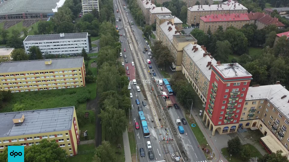 Na zmodernizovanou trať v Opavské ulici v Ostravě-Porubě se vrátí tramvaje.