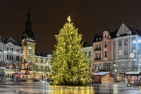 Vánoce v Ostravě: Strom od přehrady rozzáří 1,5 km světelného řetězu