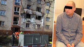 Karel J. u Krajského soudu v Ostravě přiznal, že při vaření pervitinu byl unavený a způsobil výbuch domu v Provaznické ulici.