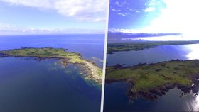 K mání je soukromý ostrov na jihu Skotska.
