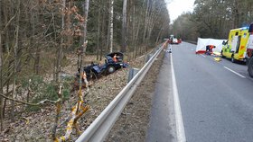 Tragická nehoda na Písecku: Řidič zemřel, z auta zbyla jen hromada šrotu