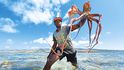 Lovci chobotnic se brodí lagunou, kde je za odlivu vody asi tak po kolena. Nejoblíbenějším způsobem jeich zpracování je sušení na slunci. Podél celého pobřeží visí na tyčích stovky hlavonožců.