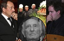 Pohřeb Otakara Brouska (†89): Jeho syn a vnuk nechtěli sedět vedle sebe!