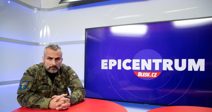 Náčelník Vojenské policie ČR Otakar Foltýn v pořadu Epicentrum (16. 11. 2022)