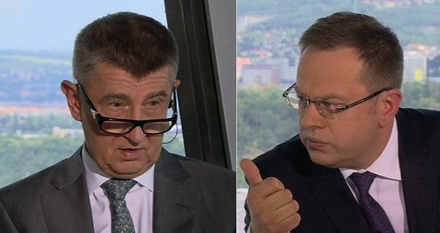 Babiš se čertí: „Moravec si na mně honí triko.“ Česká televize to odmítá