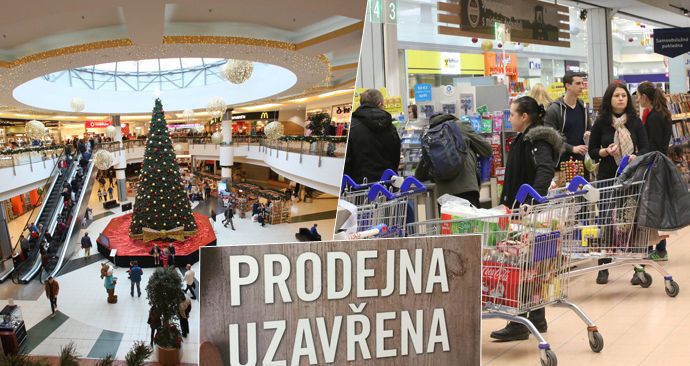 Supermarkety nad 200 metrů čtverečních budou mít opět letos zavřeno 25. i 26. prosince.