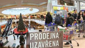 Supermarkety nad 200 metrů čtverečních budou mít opět letos zavřeno 25. i 26. prosince.