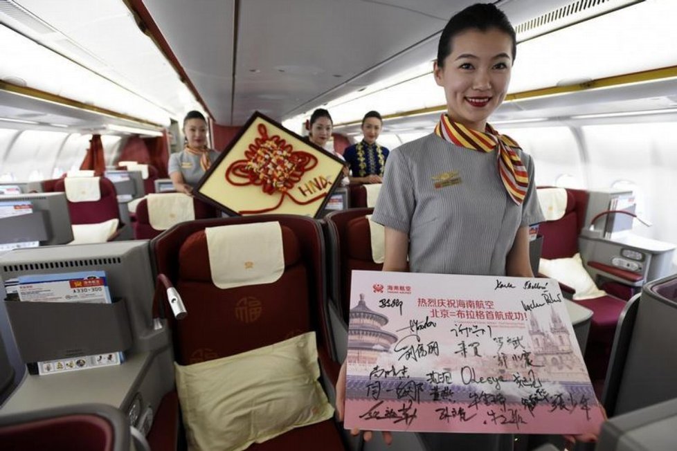 Otevření nové linky Hainan Airlines z Pekingu do Prahy