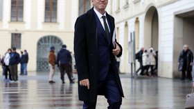 Oto Klempíř coby adept Motoristů na ministra kultury na Pražském hradě (8.12.2025)