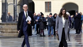 Oto Klempíř coby adept Motoristů na ministra kultury na Pražském hradě (8.12.2025)