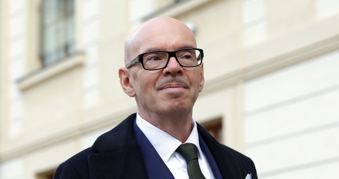 Oto Klempíř coby adept Motoristů na ministra kultury na Pražském hradě (8.12.2025)