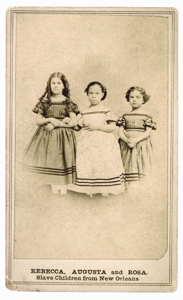 Malé míšenky v otroctví, New Orleans, 1863.