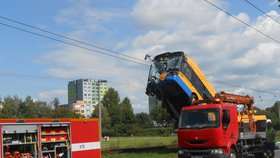 Havárie trolejbusu v Otrokovicích.