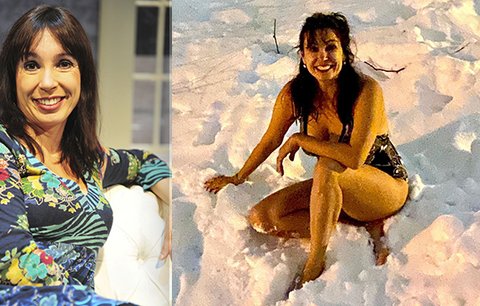 Nela Boudová povýšila populární otužování: V plavkách skočila do sněhu!
