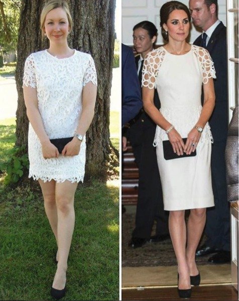 Blogerka napodobuje outfity vévodkyně Kate.