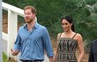 Meghan Markleová s princem Harrym.