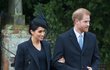 Těhotná vévodkyně Meghan Markleová a princ Harry.