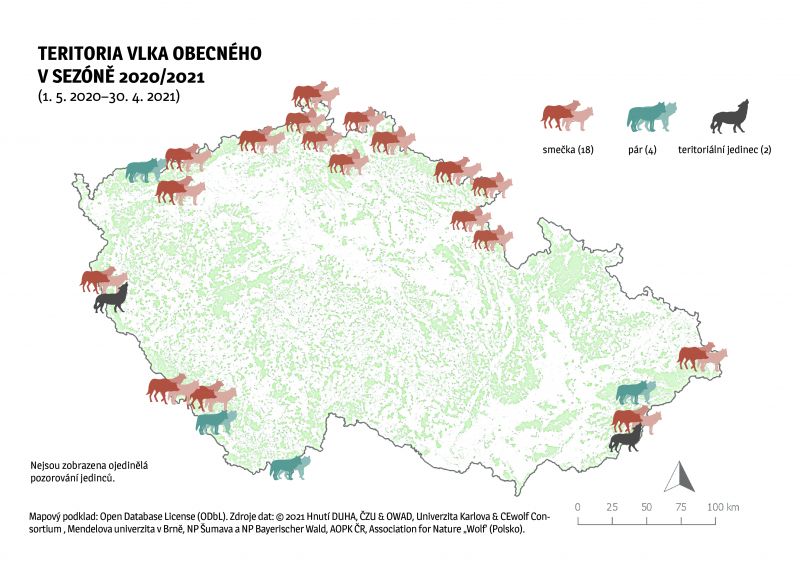 Výskyt vlka na našem území