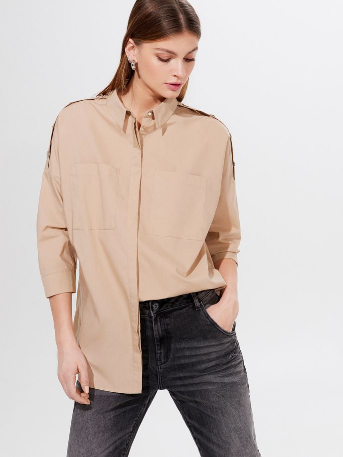 Bavlněná košile oversized, Mohito, 599 Kč Bavlněná košile oversized, Mohito, 599 Kč