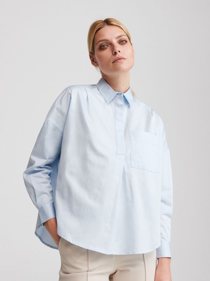 Košile oversized z organické bavlny, Reserved, 449 Kč