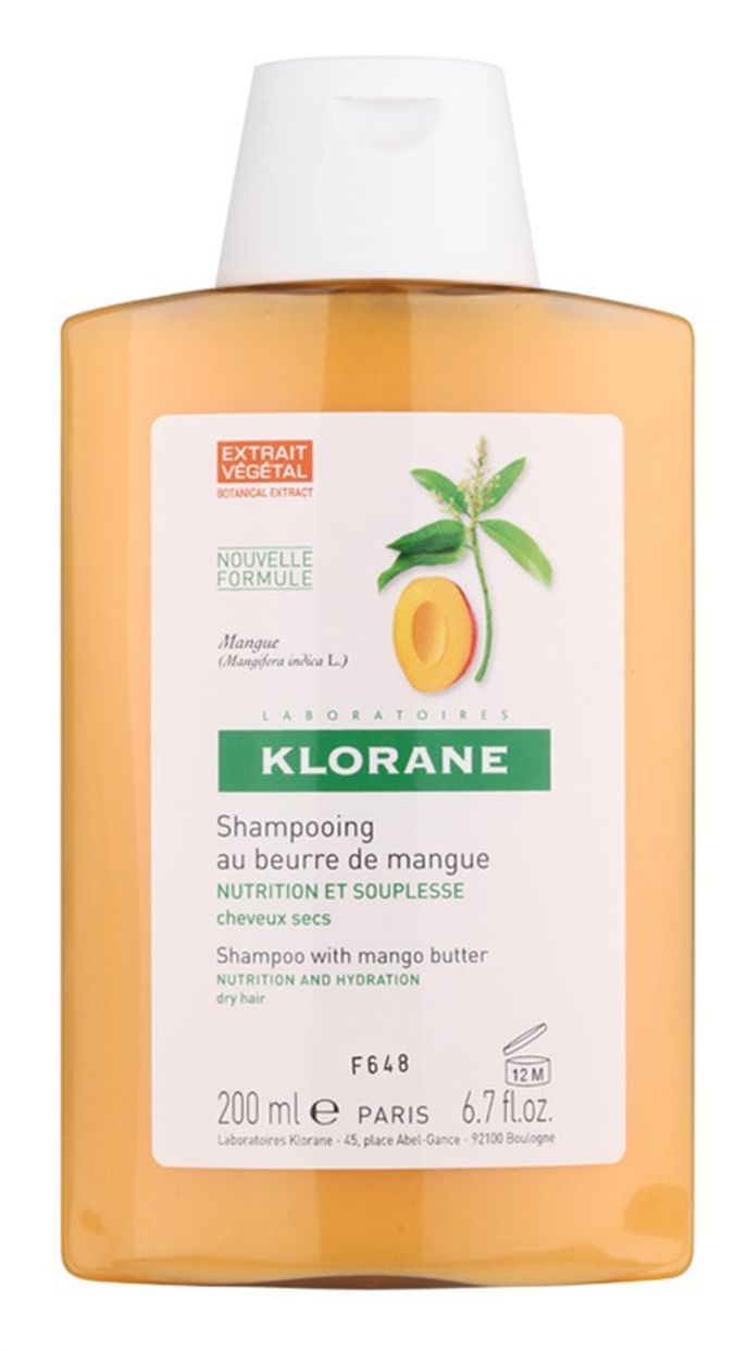 Vyživující šampon pro suché vlasy Mangue, Klorane, 200 Kč