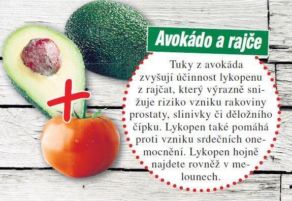 Avokádo a rajče